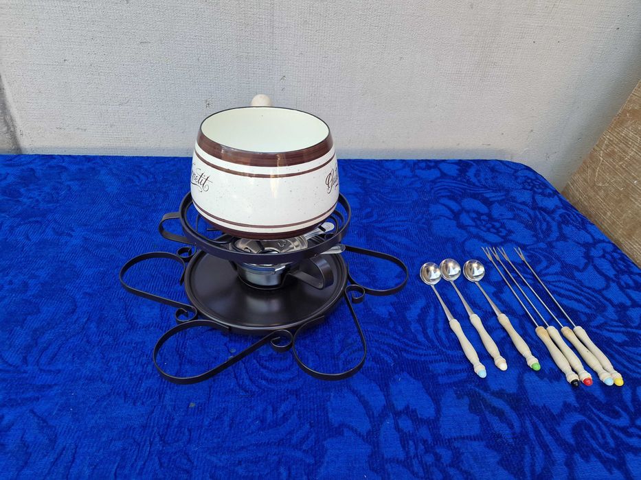 Guten Appetit set fondue rotativ, 4 - 6 persoane fonta emailata***