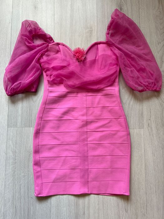 Розова рокля- универсален размер