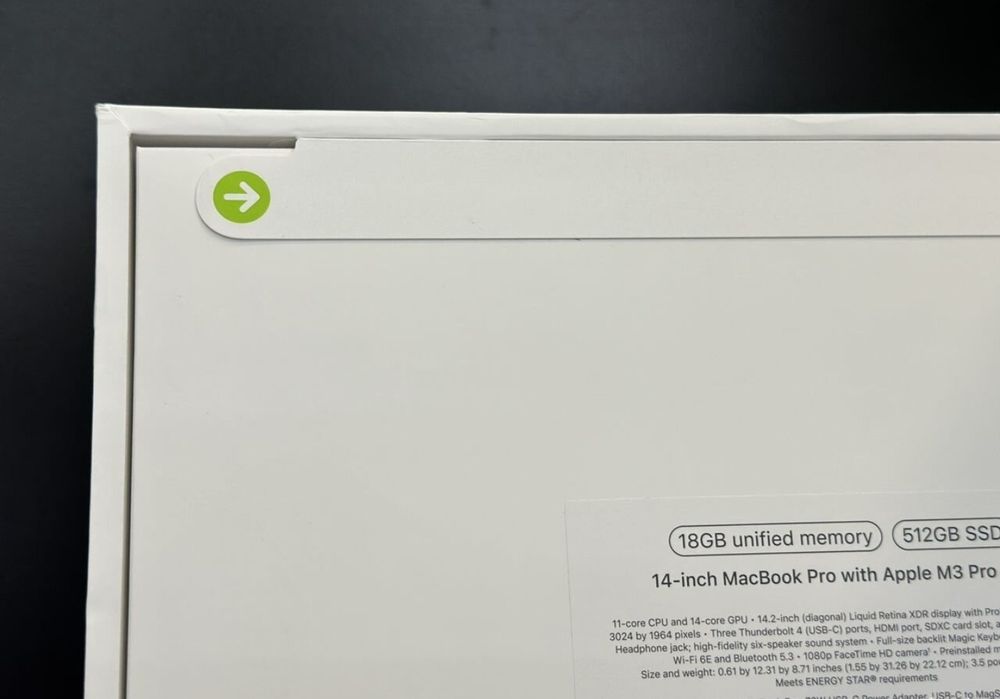 Macbook Pro 14 M3 Pro 18 512gb Space Black