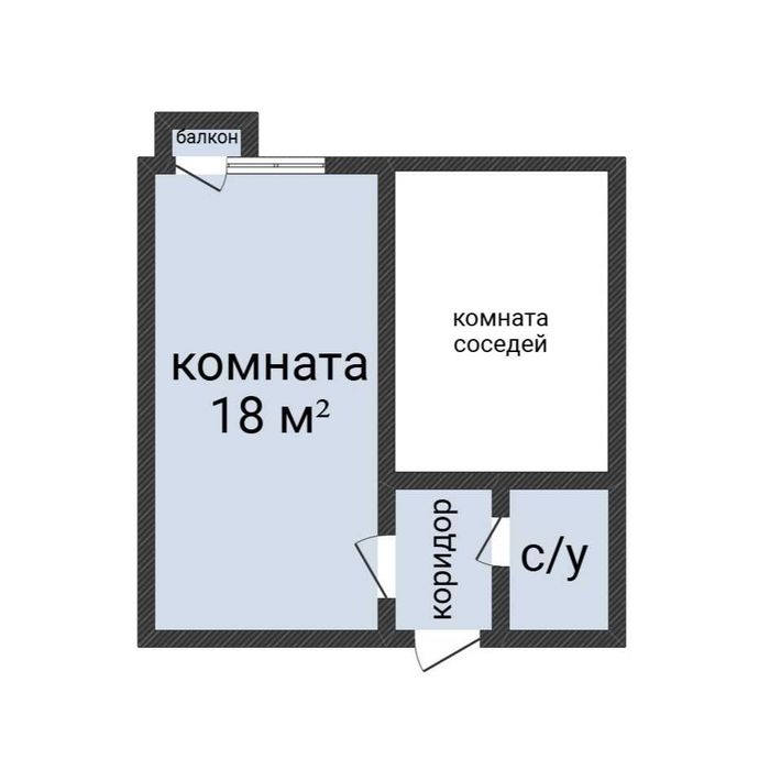 1-комнатная кв. в м/с доме