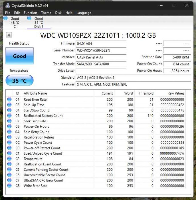 Жёсткий диск WD Blue 1TB 2.5″ SATA III