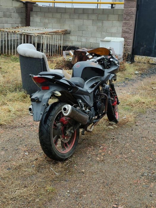 Мотоцикл   на ходу