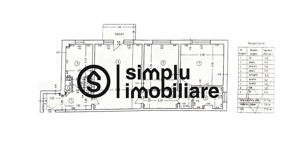 Apartament 3 camere Rovine et 2/4