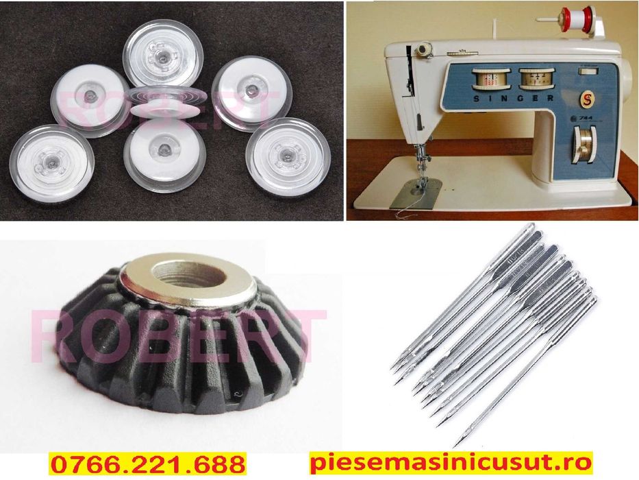 Piese pt masina cusut Singer 700 - pinion mosor mosoare spon ace ulei bec etc