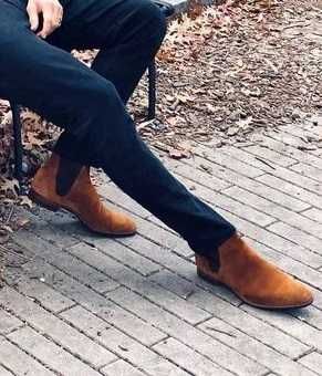 Ghete chelsea 44 plain toe Jack & Jones NOI piee naturala moale