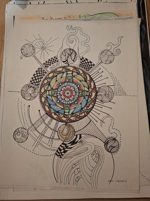 Мандали ръчно рисувани- цената е за 1бр.