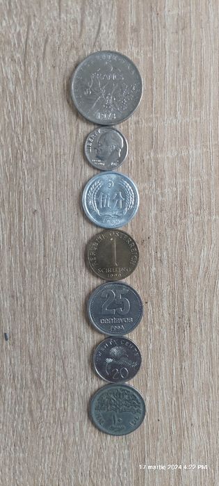 vând colecție monezi vechi