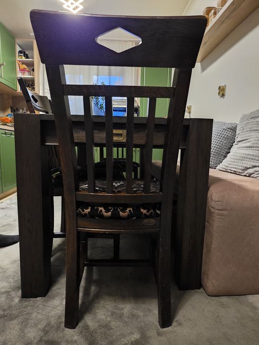 Masa stejar si scaune