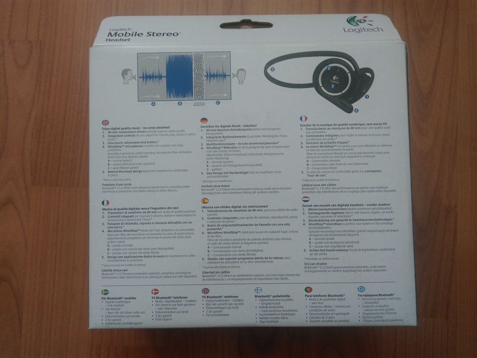 Vand casti Logitech -Wireless -Bluetooth -microfon, noise cancelling