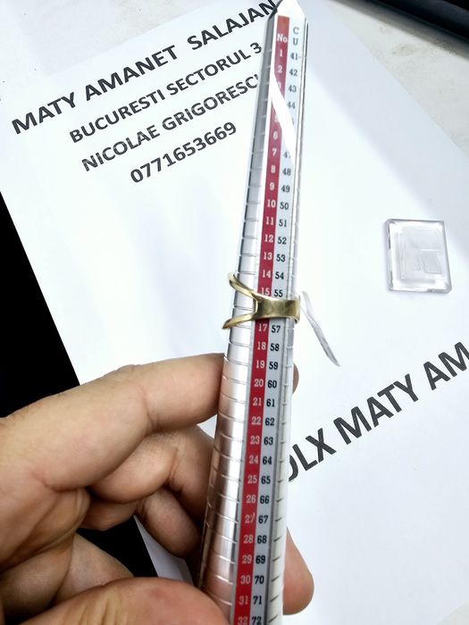 Vand inel dama din aur 14 k 2.7 g cod 293