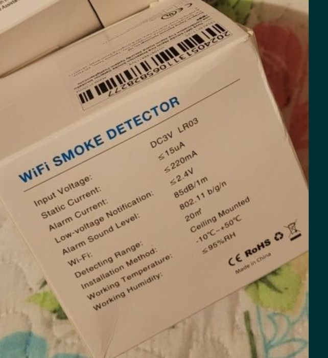 Detector de fum Wi-Fi inteligent - Siguranța casei tale