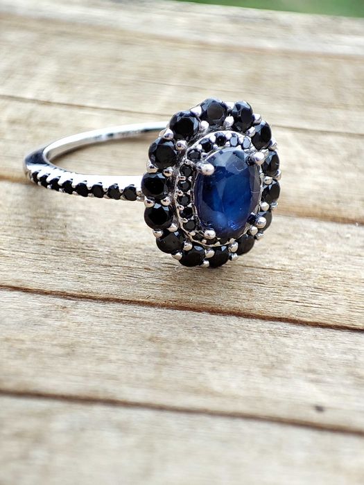 925 Inel Argint Cu Safir Masura 16.5