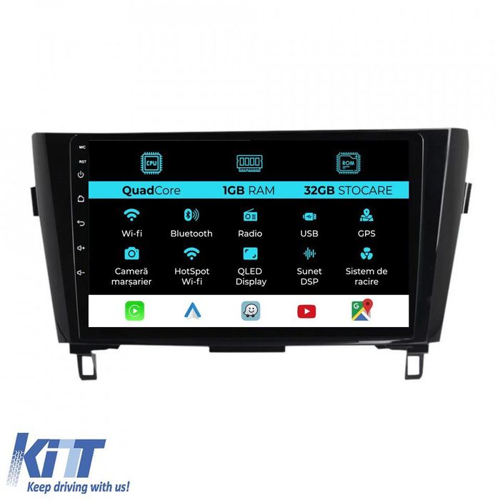 Navigatie Dedicata Nissan Qashqai J11, X Trail T32 (2013-2018), 10Inch