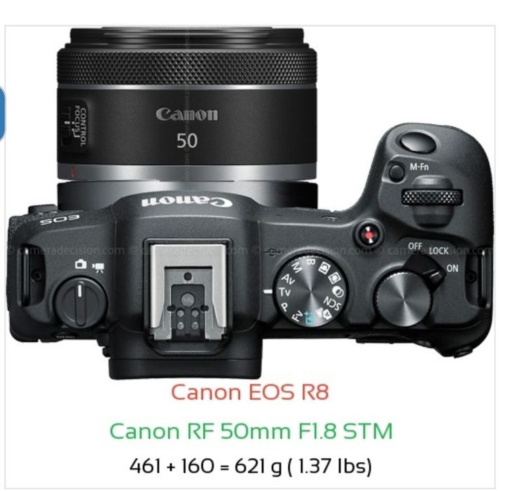 Canon R8 camera и RF 50mm. Prograde 128gb