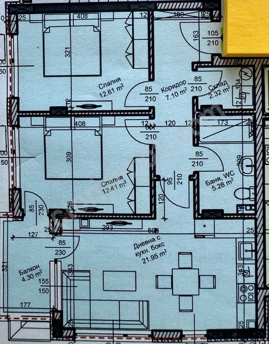 Продава се Тристаен апартамент в Велико Търново, Зона Б - 90 кв.м за 1205 €/кв.м - Снимка #1