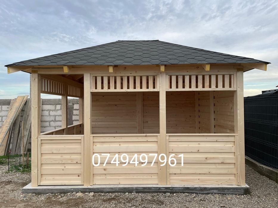 Foisoare terase din lemn pentru curte și gradina