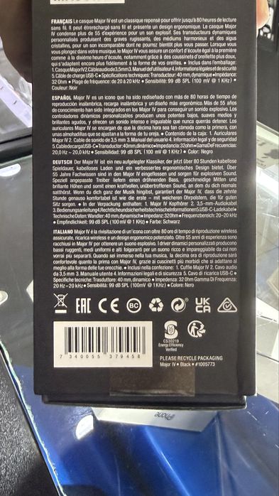 Маршалл наушник как новый