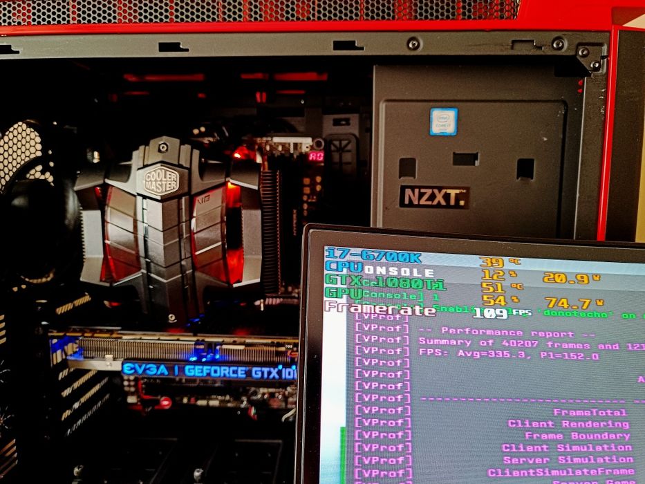 PC Gaming Intel i7-6700K 4.5GHz / GTX 1080Ti EVGA / 16 GB RAM Kingston / WiFi + Bluetooth / 335 FPS Cs2