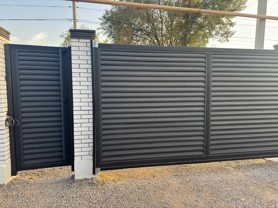 Забор жалюзи ТВИН под ключ