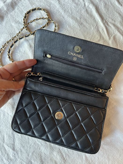 чанта chanel woc естествена кожа