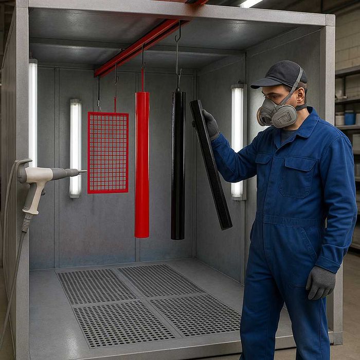 Камера порошковой покраски окраска покраска покрасочная заводская