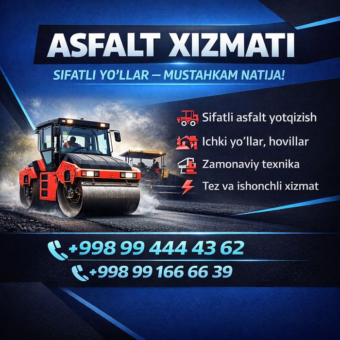 Sifatli va ishonchli asfalt