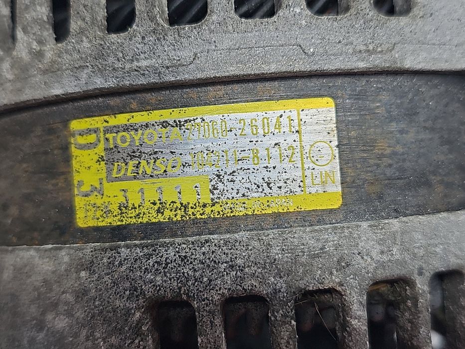 Alternator Toyota Rav 4 IV (ZSA4, ALA4) [Fabr 2013-2018] 27060-26041 2