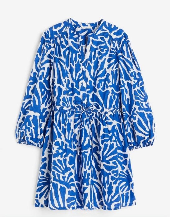 Рокля H&M лен и памук