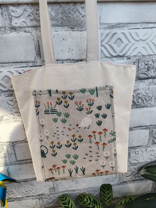 Sacoșa tote bag handmade