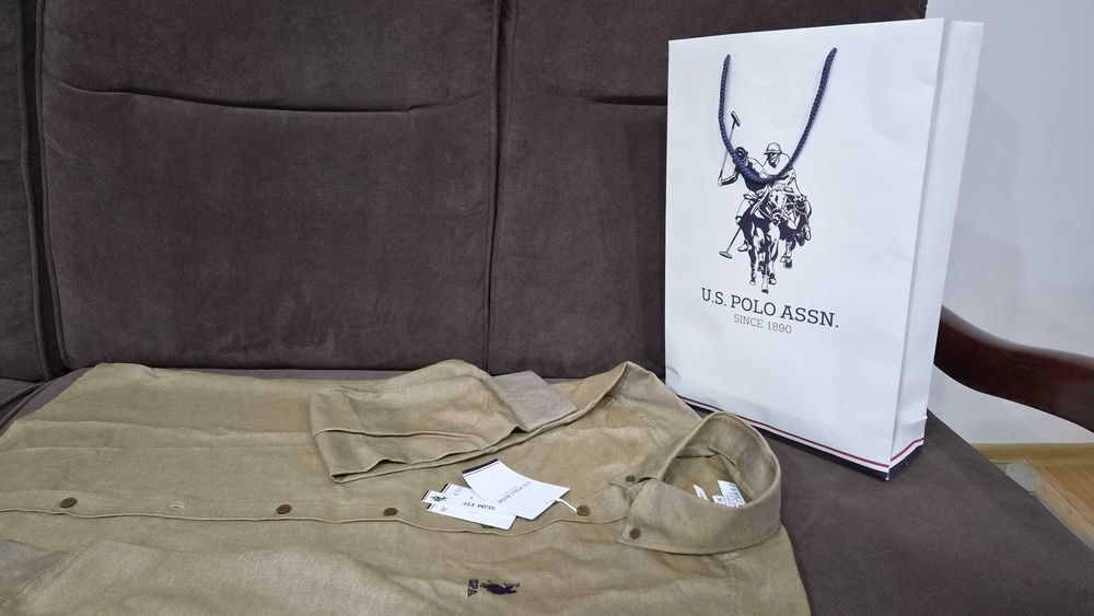 Camasa U.S. Polo ASSN. Slim NOU eticheta marime M
