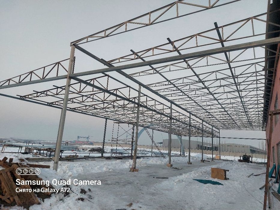 Навес, решетка, лестница