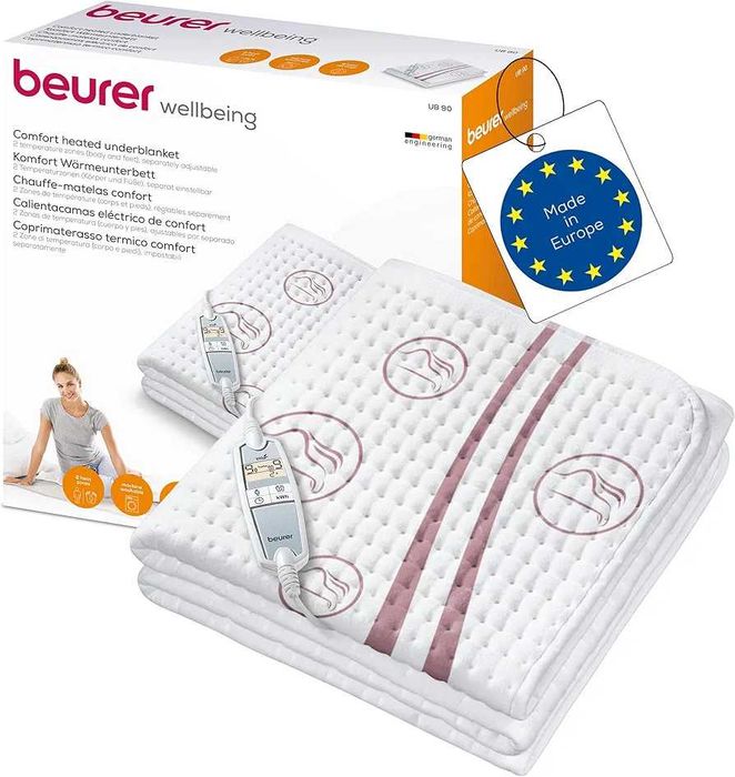 Ново Електрическо Подгряващо Одеало Beurer UB 90 Comfort (За Матрак)
