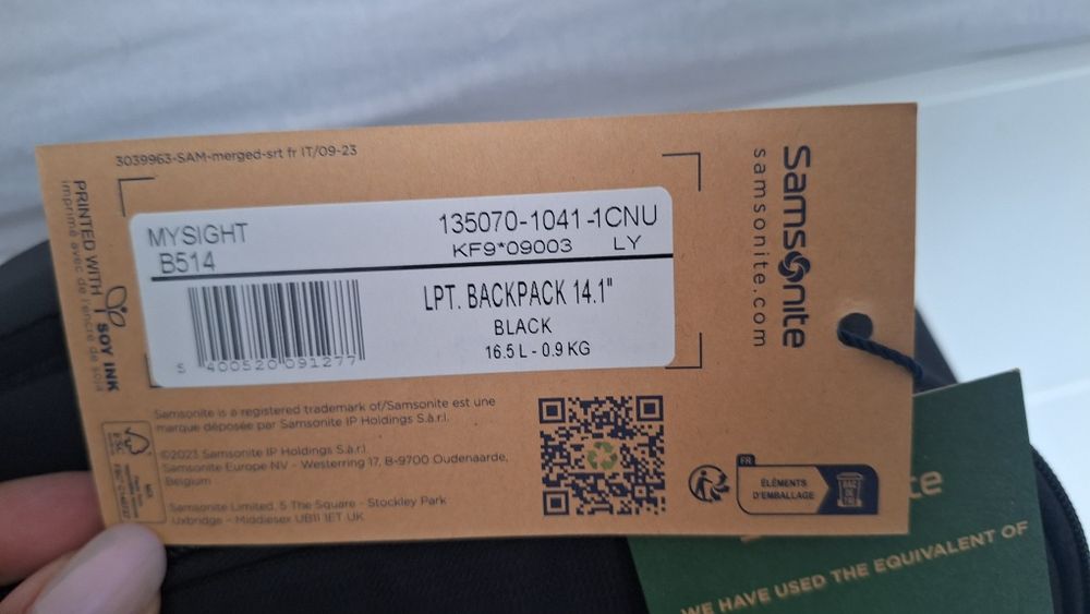 Vand ghiozdan laptop nou 14.1' Samsonite