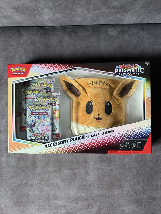 Pokemon Prismatic Evolutions Accessory Pouch Set