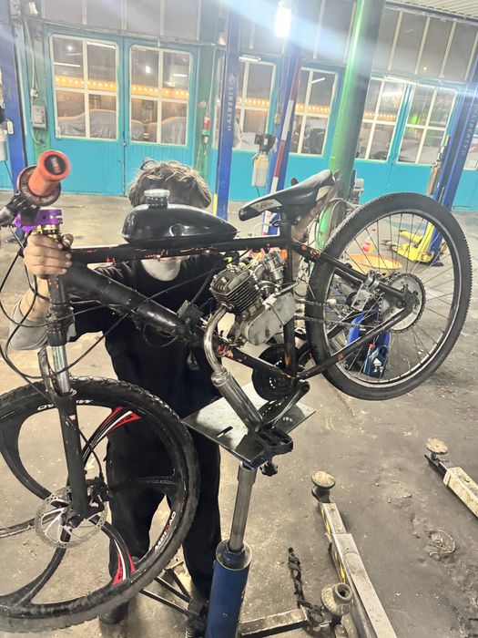 дырчик, велосипед с мотором, мопед