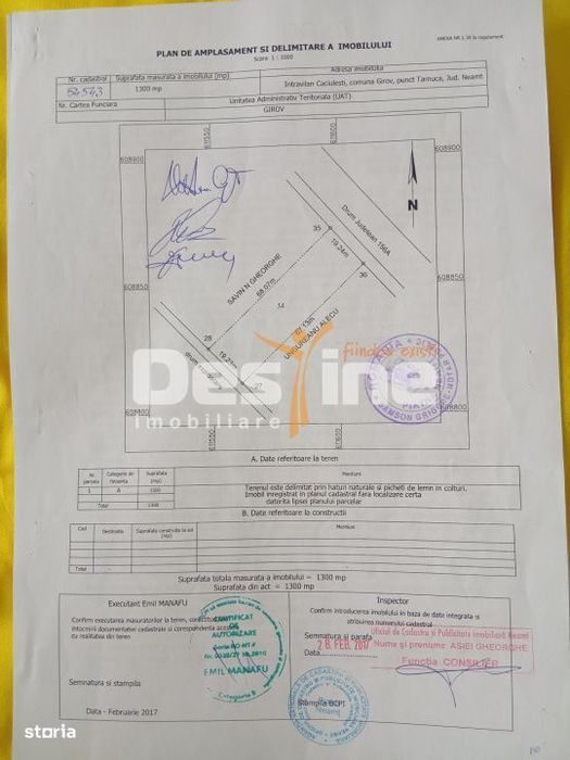 Teren de vanzare Caciulesti 11.000Euro 1300mp