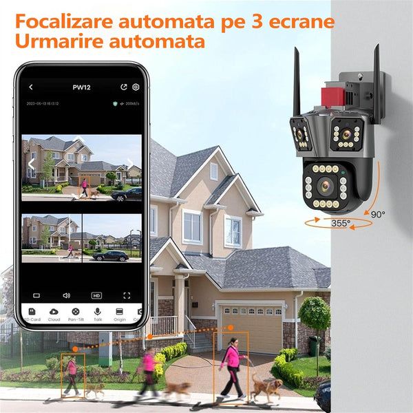 Тройна Wi-Fi камера за наблюдение / SMK033 /