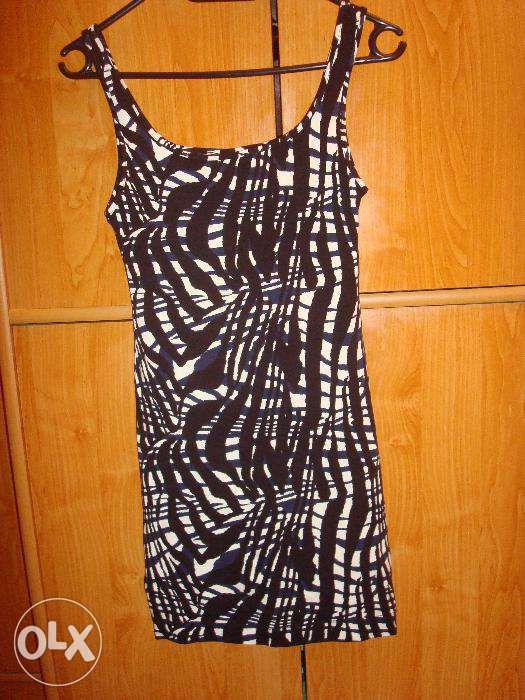 rochie alb-negru HM casual