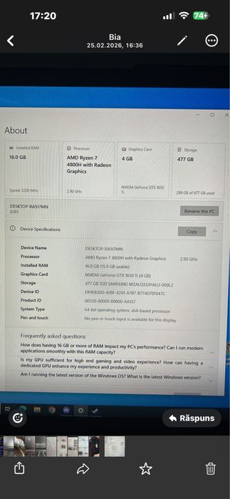 Laptop Gaming Lenovo Legion