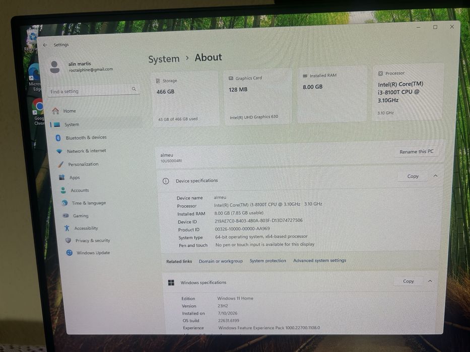 Lenovo v530 i3 all in one