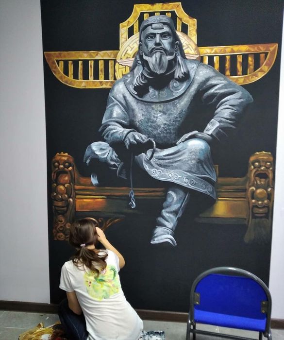 Роспись стен Уральск ,рисунки на стенах, художник Уральск