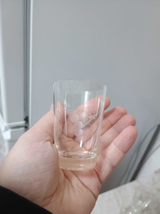 Set pahare shot bauturi alcoolice sticla cristal finlandez