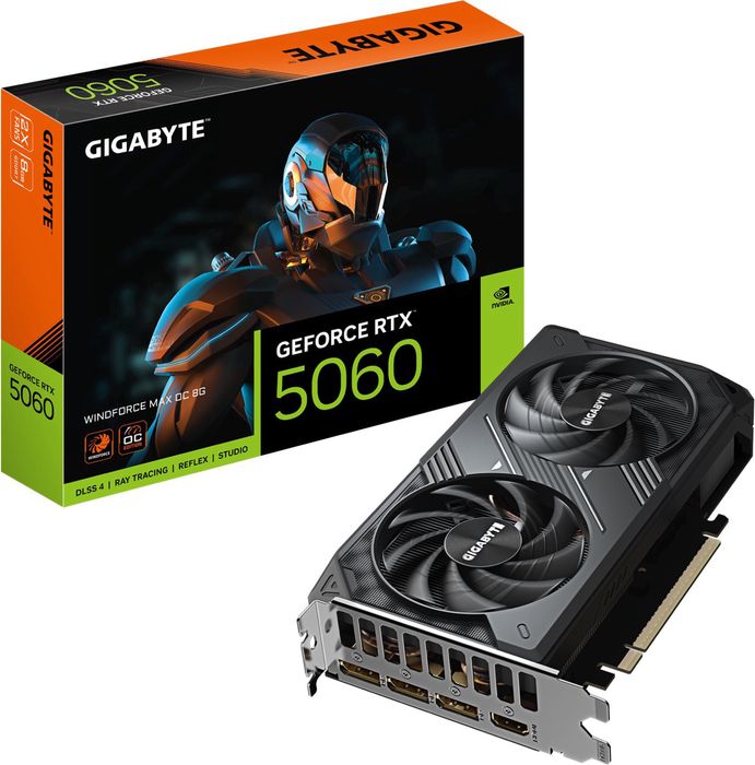 Видеокарта Gigabyte GeForce RTX 5060 WINDFORCE MAX OC 8G