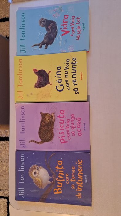 Carti cu animale bufnita, pisicuta, gaina si vidra