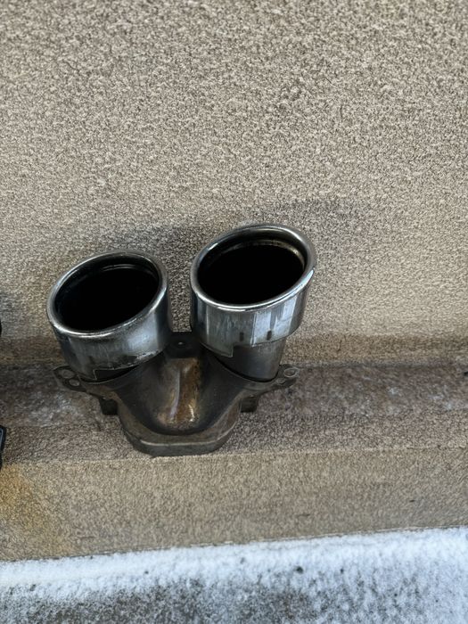 Задний диффузор на mercedes benz e53