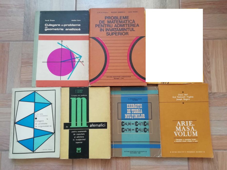 Culegeri și Carti Matematica/Informatica Vechi / Colectie / Preturi pe Bucata sau Lot