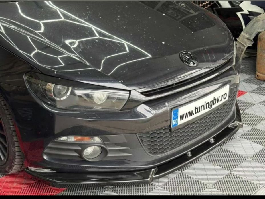 Prelungire bara fata Lip VW Scirocco NFL negru lucios bara standard