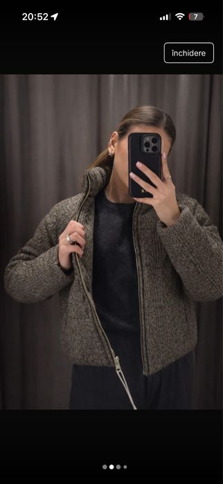 Geaca Zara Bomber Virală cu izolatie termica