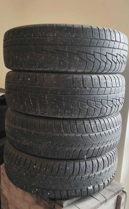 Set 4 roți complete pentru Renault Scenic 2, cu jante oțel