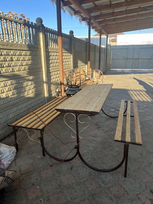 Жиналмалы орындық стол 5 орындығымен